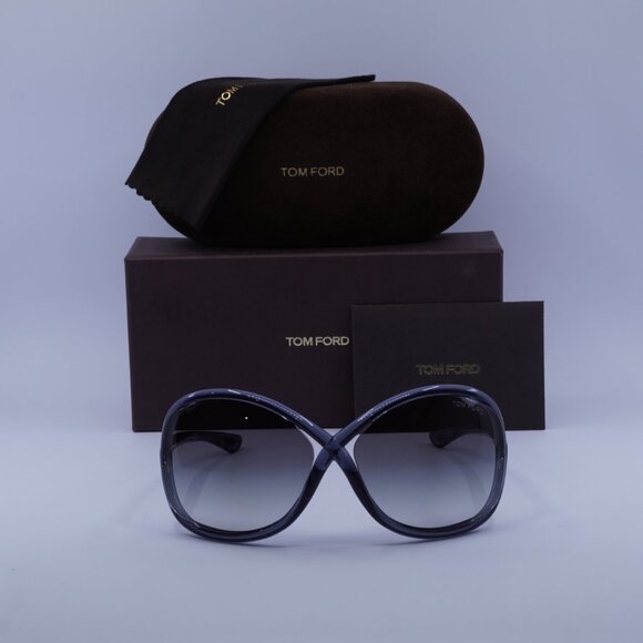 Tom Ford Whitney FT0009 0B5 Butterfly Sunglasses - Transparent Grey/Smoke - Picture 2 of 10